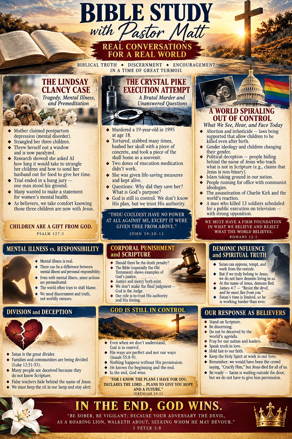 Outline: Weds Bible Study